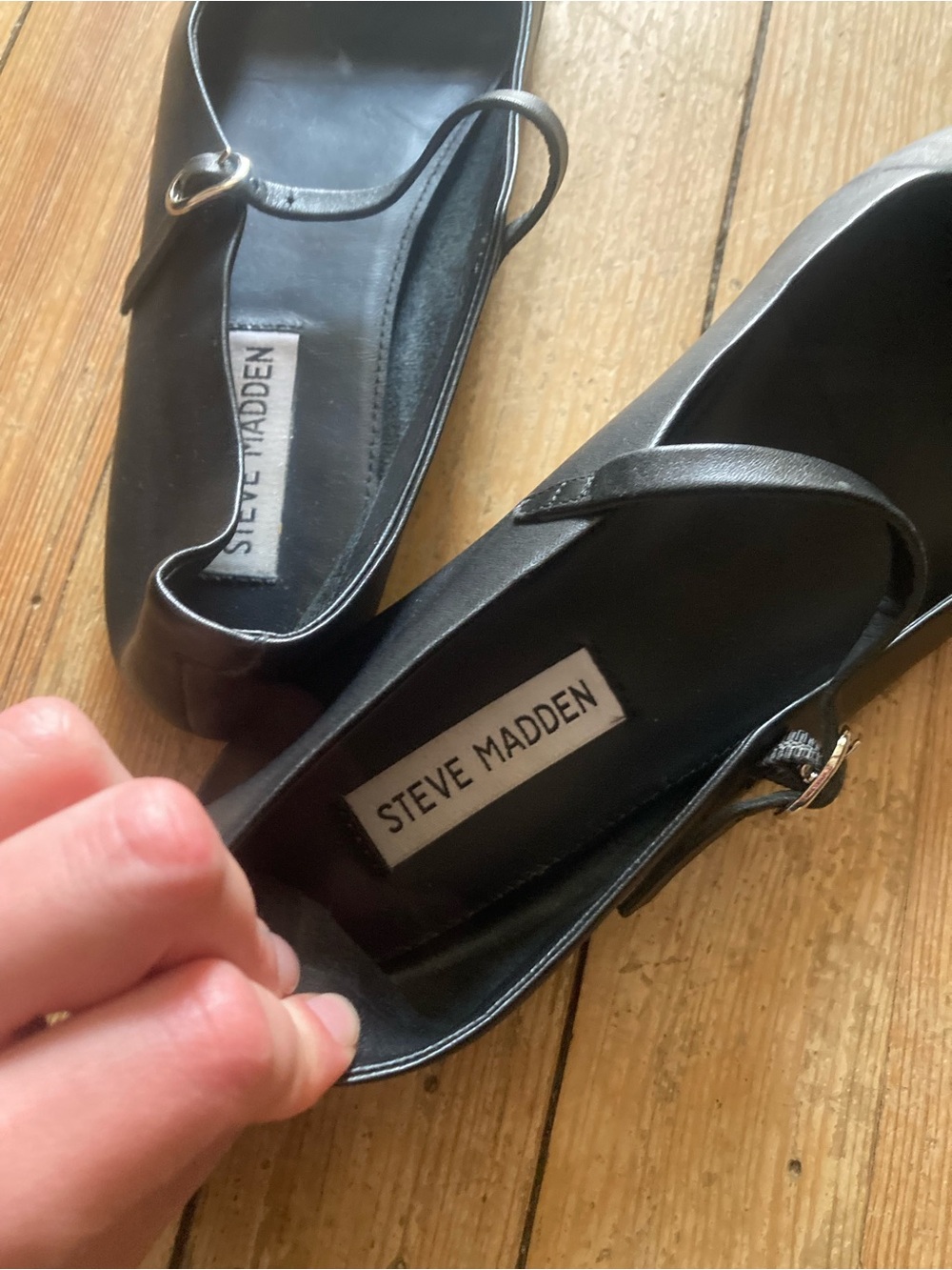 Maple Mary Jane Ballet Flat — Black Leather — 8 - Picture 7 of 11